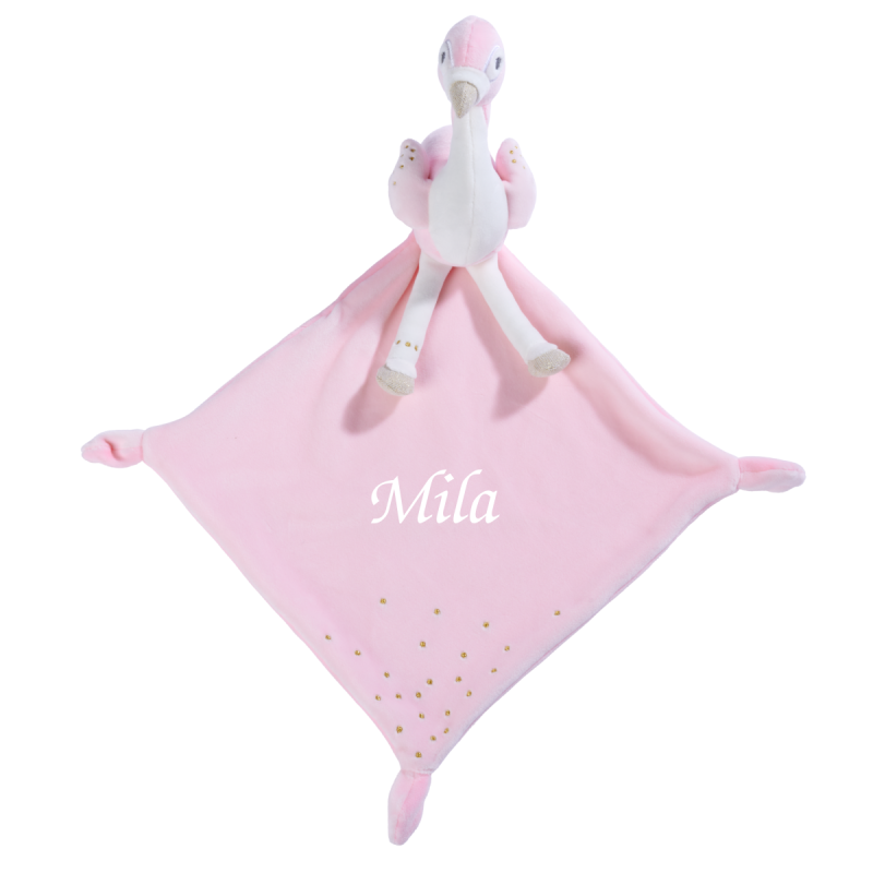  sparkle plush with comforter pink flamingo 45 cm 
